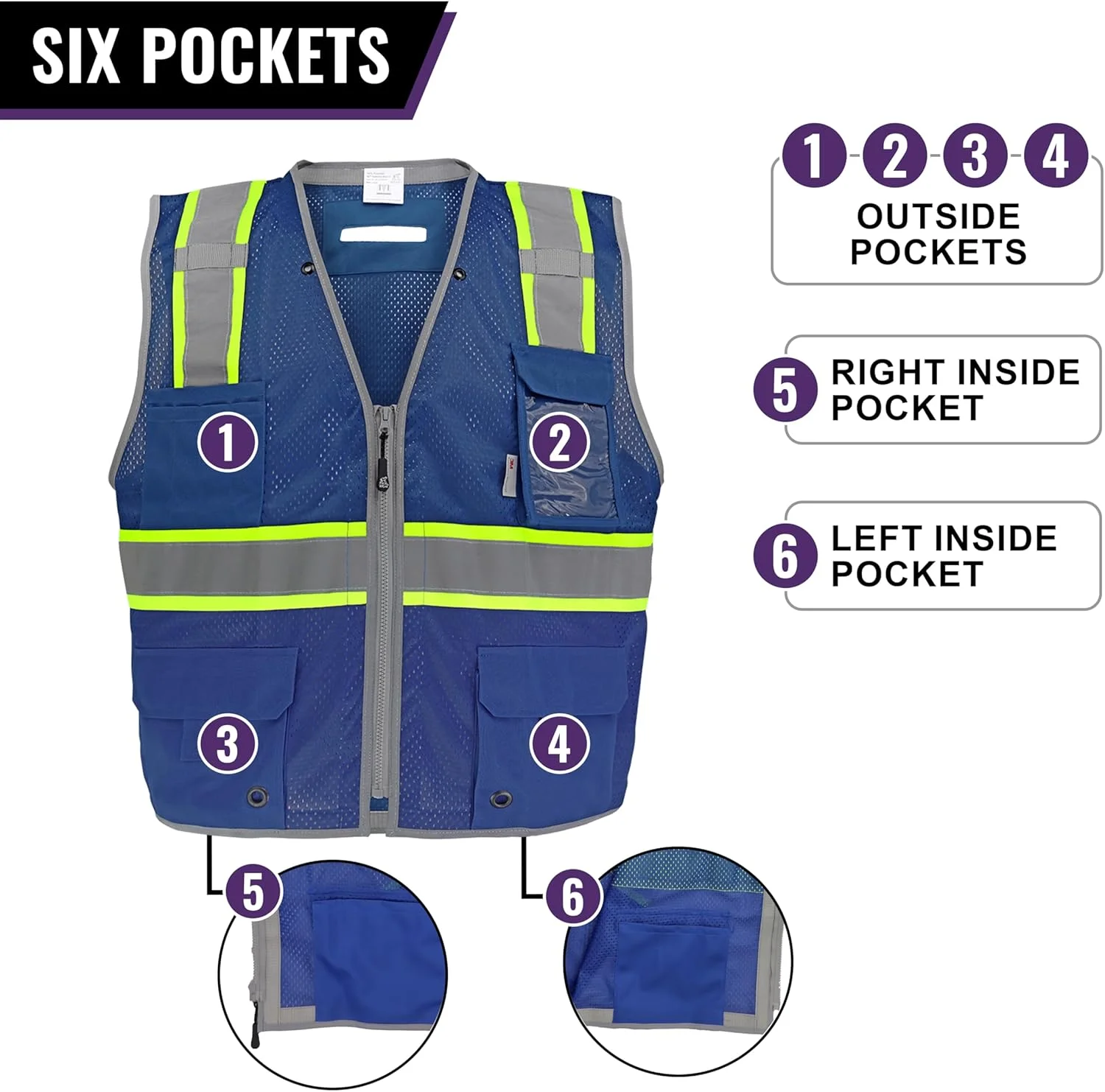 جلیقه ایمنی نقشه برداری گلوبال گلوو یونی‌سکس