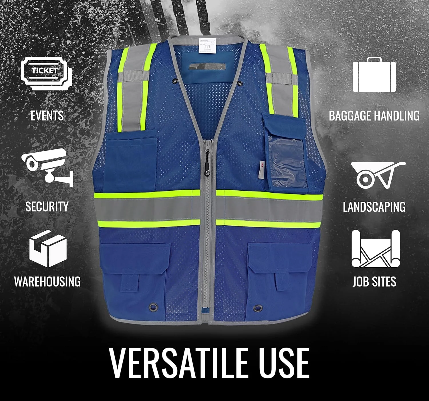 جلیقه ایمنی نقشه برداری گلوبال گلوو یونی‌سکس