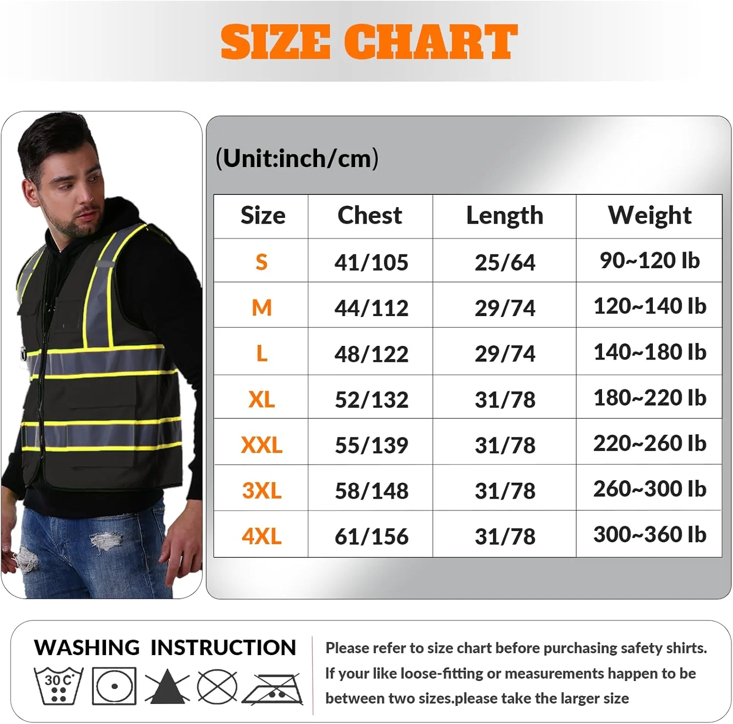 جلیقه ایمنی سفارشی BeautyWill با قابلیت دید بالا، جلیقه بازتابنده کلاس 2، مناسب برای کارگران ساختمانی و حراست