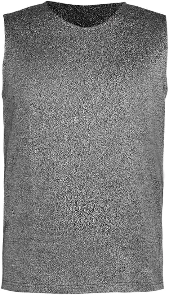 جلیقه ضد برش Natudeco، لباس ایمنی ضد چاقو با الیاف PE درجه 5، لباس ضد برش، جلیقه ضد سوراخ، لباس کار ایمنی (XL)