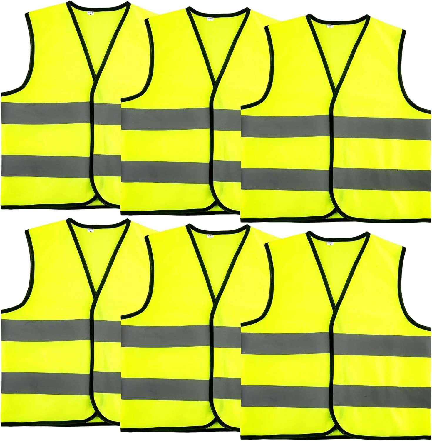 سواکوتا 6 عدد جلیقه دید بالا کودکانه، جلیقه دید بالا کودک، جلیقه ایمنی دید بالا کودکانه با نوارهای بازتابنده برای فعالیت های خارج از منزل دختران و پسران، زرد