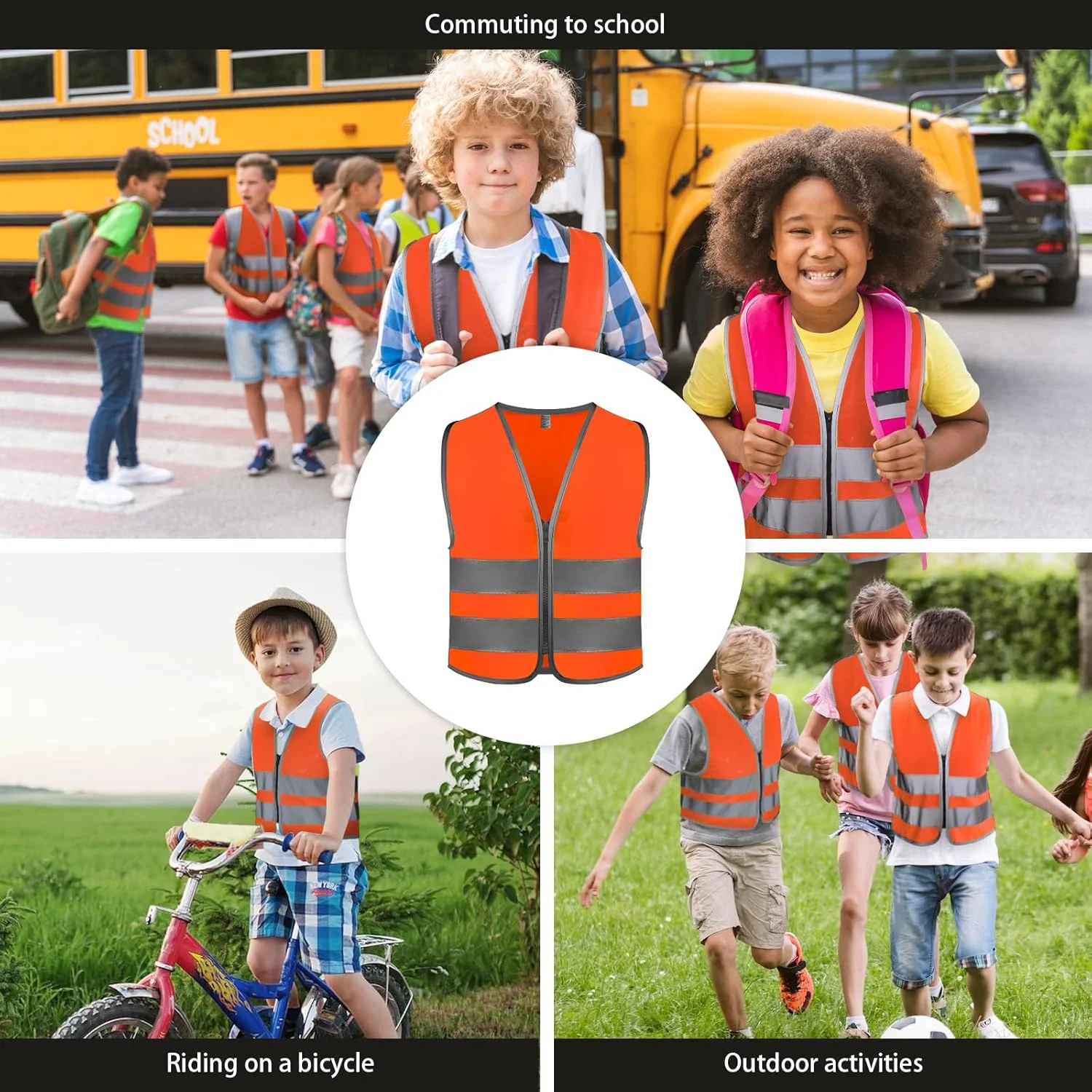 جلیقه های دید بالا، جلیقه ایمنی، جلیقه دید بالای کودکان