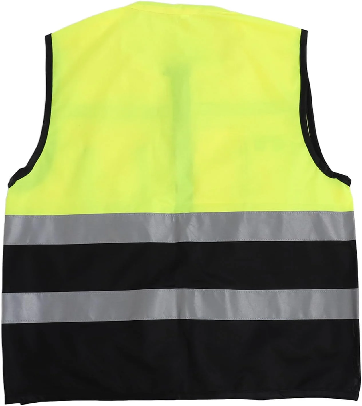 جلیقه ایمنی بازتابنده با دید بالا برای ترافیک، کارگران ساختمانی، دویدن و دوچرخه سواری، قابل تنظیم و جنس پارچه تار و پودی، شستشوی آسان (XL)