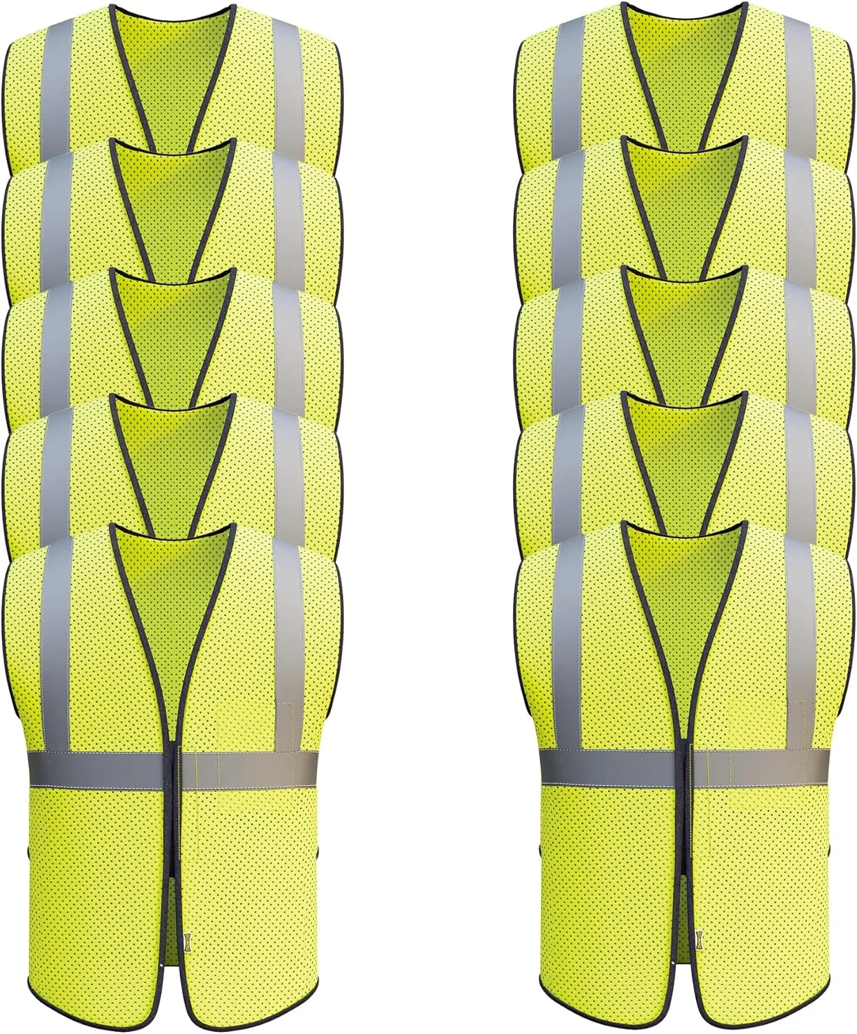 جلیقه توری استاندارد با دید بالا OccuNomix، مناسب برای هر دو جنس، جلیقه