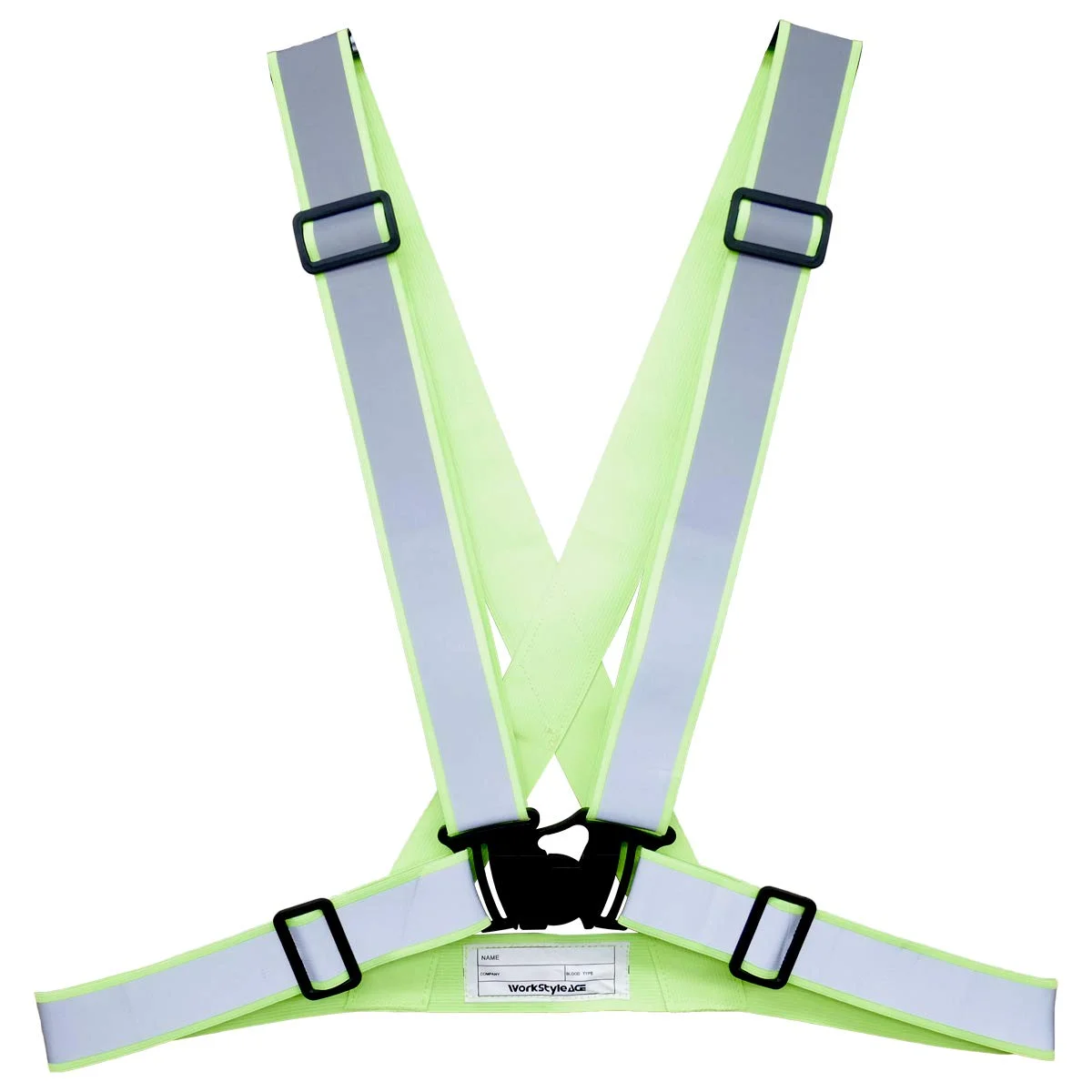 جلیقه ایمنی Ace WS9025، جلیقه بازتابنده، مدل Taski، سبز، مواد بازتابنده پهن، سایز آزاد