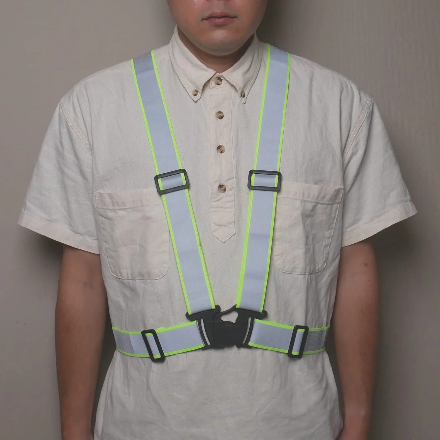 جلیقه ایمنی Ace WS9025، جلیقه بازتابنده، مدل Taski، سبز، مواد بازتابنده پهن، سایز آزاد