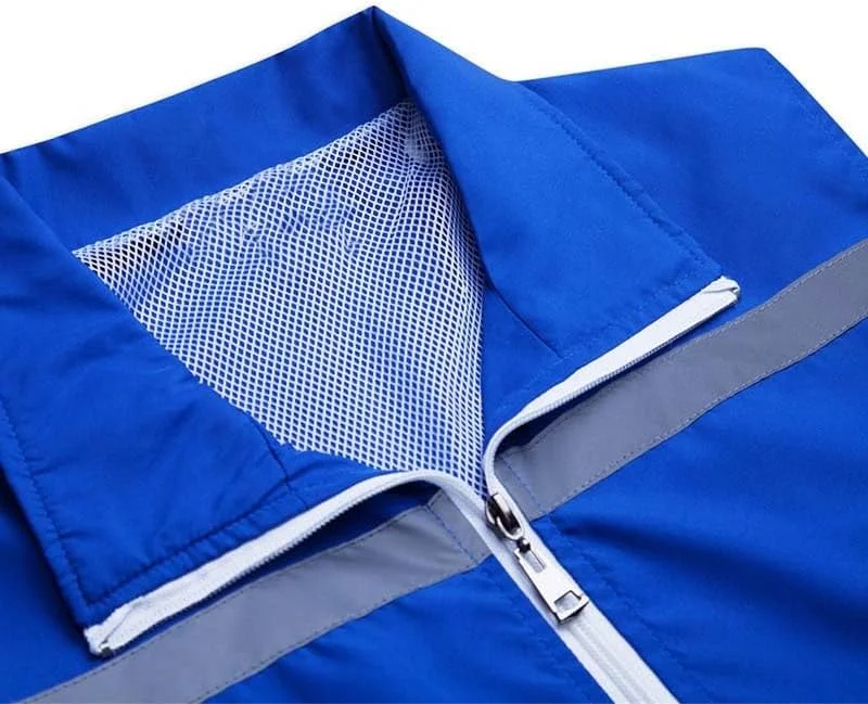 جلیقه ایمنی آکیف، جلیقه ساختمانی بازتابنده با دید بالا برای مردان (نارنجی، XXXL)