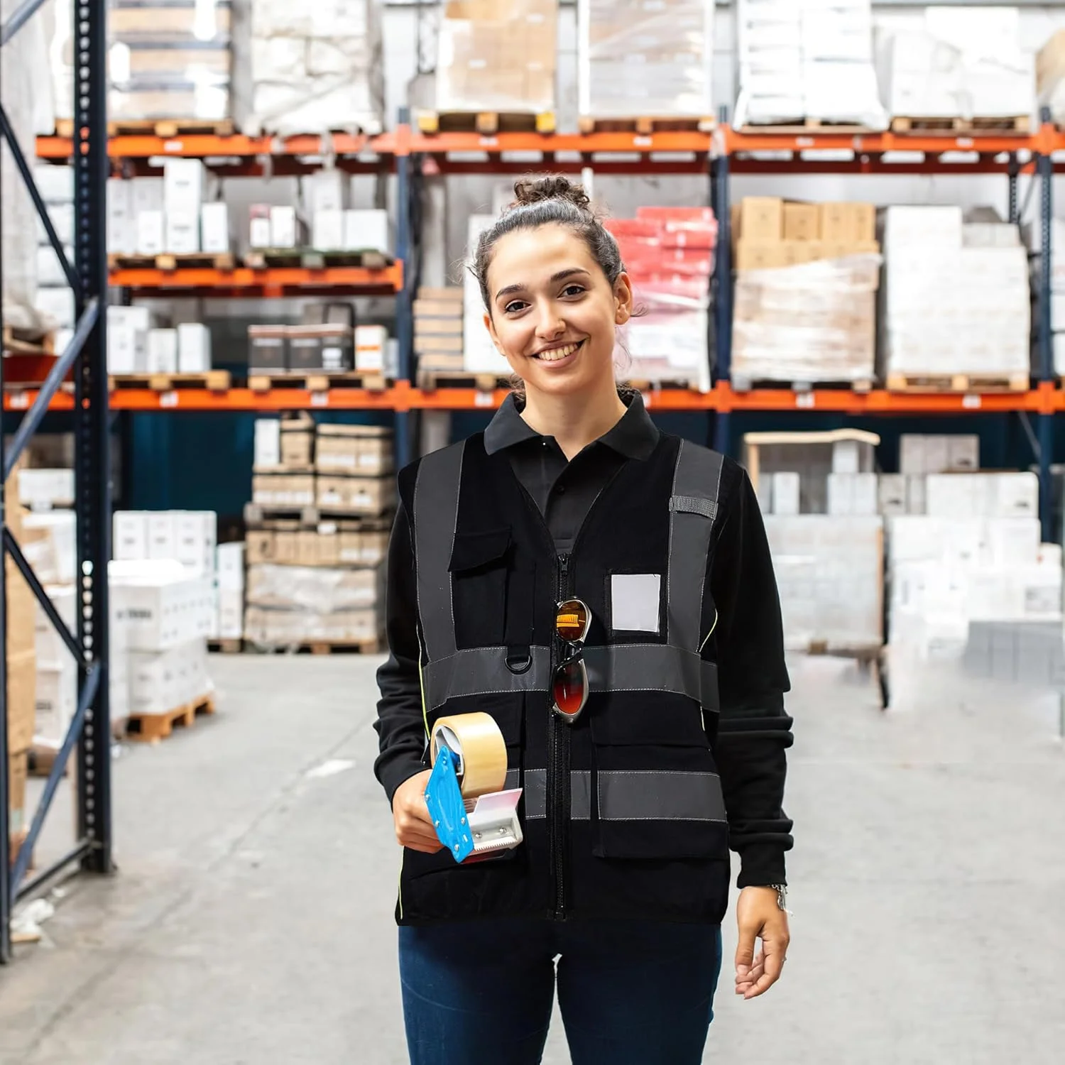 جلیقه دویدن دید بالا AYKRM با زیپ و جیب