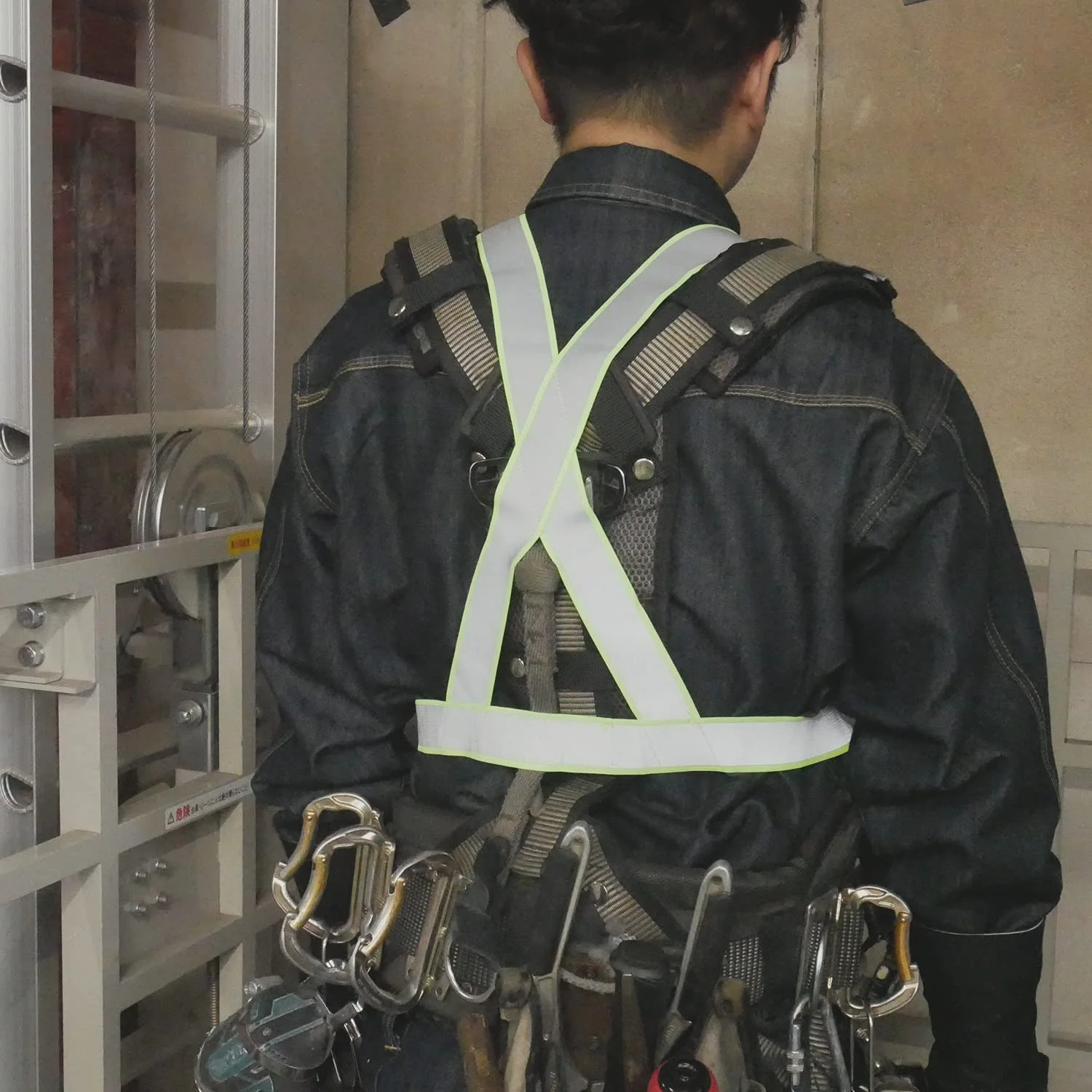 جلیقه ایمنی Ace WS9025، جلیقه بازتابنده، مدل Taski، سبز، مواد بازتابنده پهن، سایز آزاد