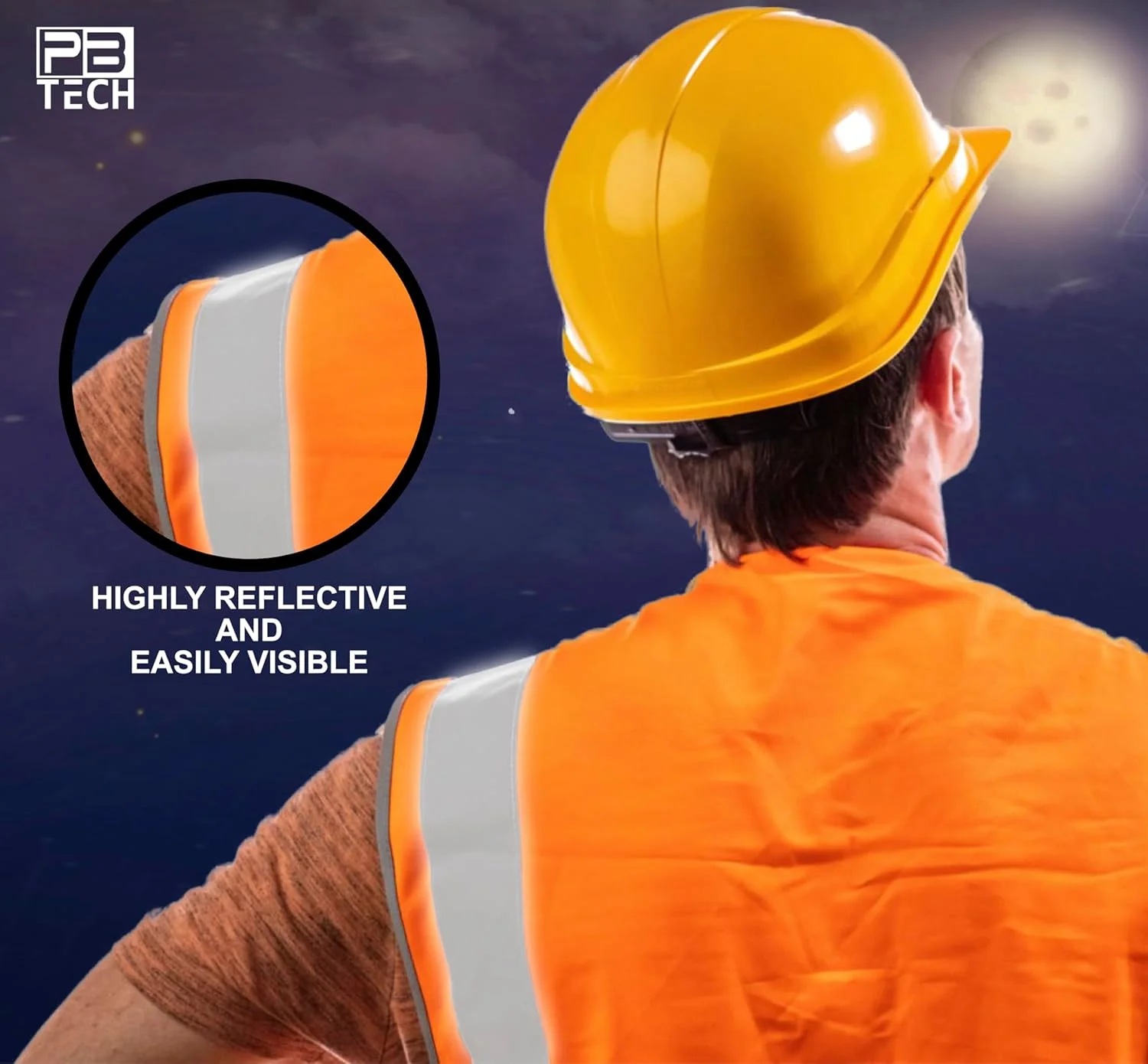 PB TECH جلیقه زیپی دید بالا، جلیقه بازتابنده دید بالا، جلیقه ایمنی سبک و راحت PB TECH جلیقه زیپی دید بالا، جلیقه بازتابنده دید بالا، جلیقه ایمنی سبک و راحت