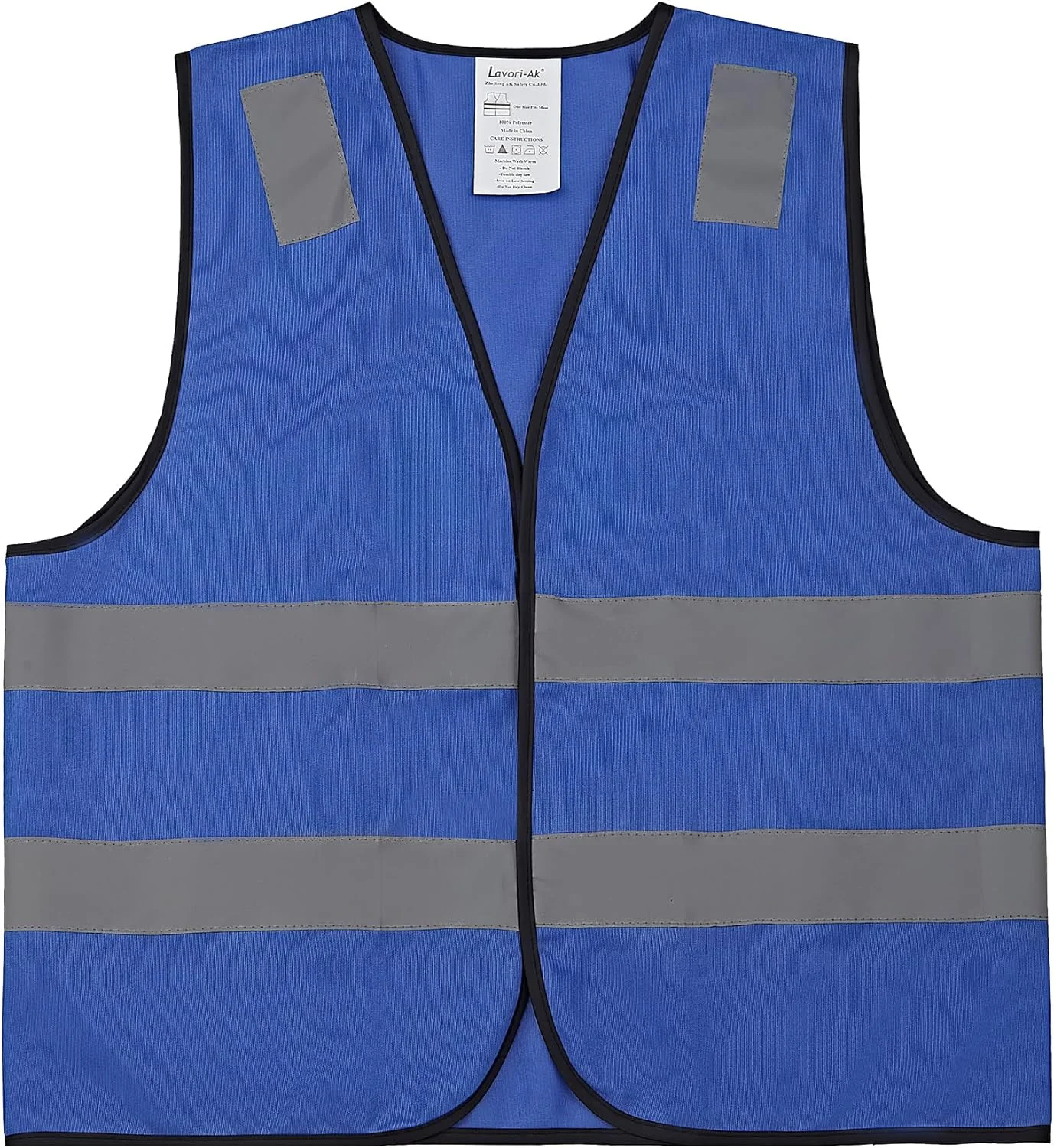 جلیقه ایمنی Lavori-AK بسته 10 عددی - جلیقه کار ساختمانی بازتابنده زرد با دید بالا کلاس 2 برای مردان و زنان