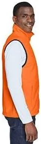 Harriton Adult 8 oz Fleece Vest - Safety Orange - 2XL - (Style # M985 - Original Label)