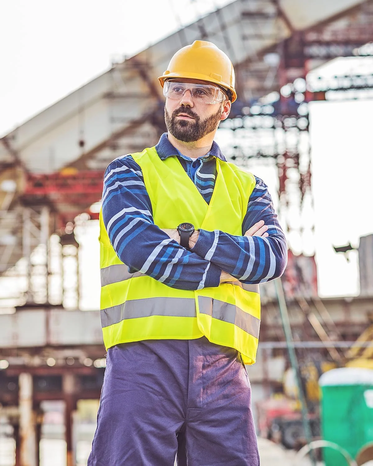 جلیقه های دید بالا ZephyrCraft بسته 10 عددی، جلیقه های ایمنی با دید بالا، جلیقه دید بالا با 2 نوار بازتابنده برای کار ترافیکی، دوچرخه سواری، دویدن، ساخت جاده، زرد، M