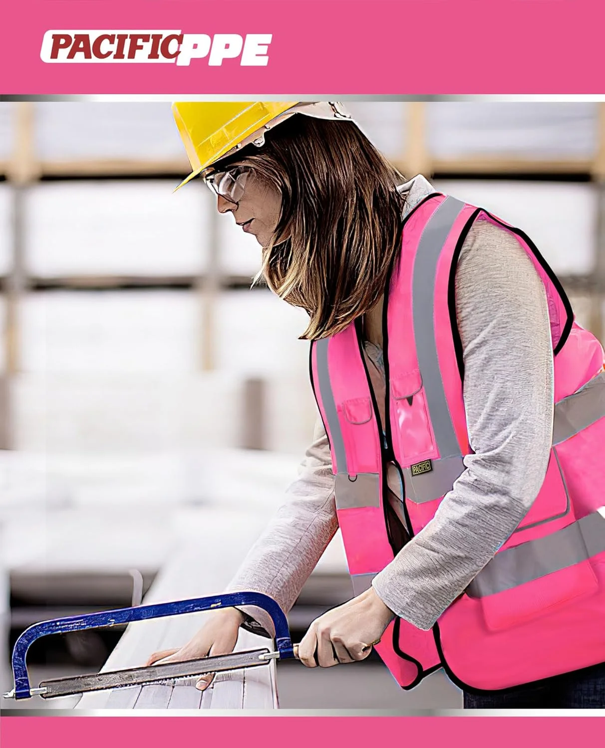 جلیقه ایمنی زنانه پاسیفیک PPE مدل Pcv103 جلیقه ایمنی زنانه پاسیفیک PPE مدل Pcv103