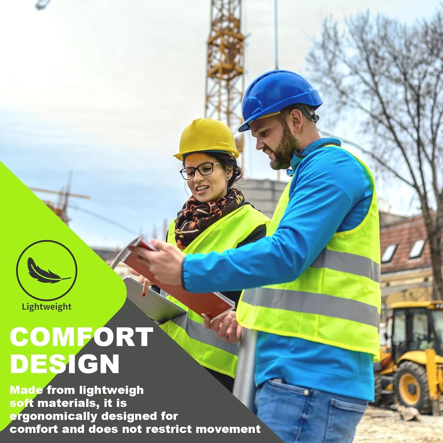 ست 4 عددی جلیقه های دید بالا، جلیقه های ایمنی بازتابنده با دید بالا، جلیقه کار سبک وزن زرد رنگ برای مردان و زنان، جلیقه های دید بالا برای دویدن، کار ترافیکی، امنیت، ساخت و ساز