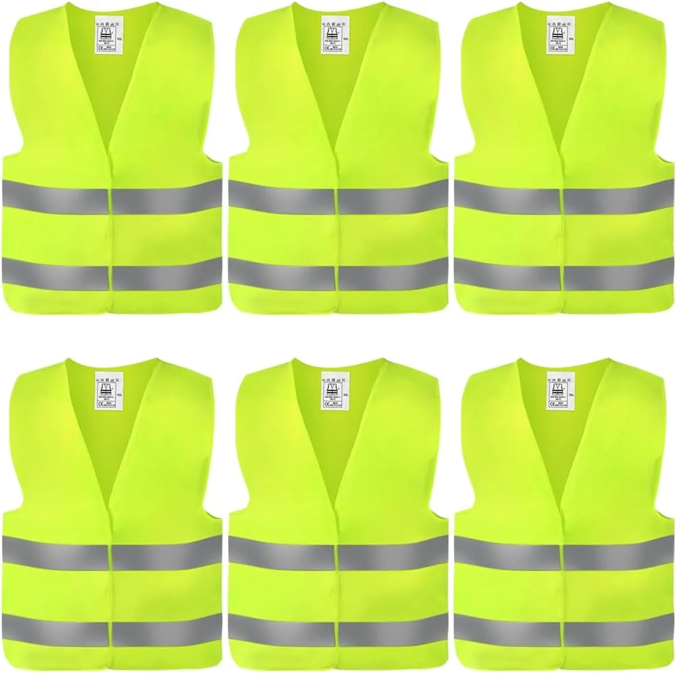 جلیقه ایمنی خودرو NIEEKRUN، 6 جلیقه ایمنی، جلیقه ایمنی، جلیقه خرابی خودرو، جلیقه ایمنی قابل شستشو، زرد، جلیقه های ایمنی بازتابنده 360 درجه برای رانندگان، کارگران و رانندگان خودرو جلیقه ایمنی خودرو NIEEKRUN، 6 جلیقه ایمنی، جلیقه ایمنی، جلیقه خرابی خودرو، جلیقه ایمنی قابل شستشو، زرد، جلیقه های ایمنی بازتابنده 360 درجه برای رانندگان، کارگران و رانندگان خودرو