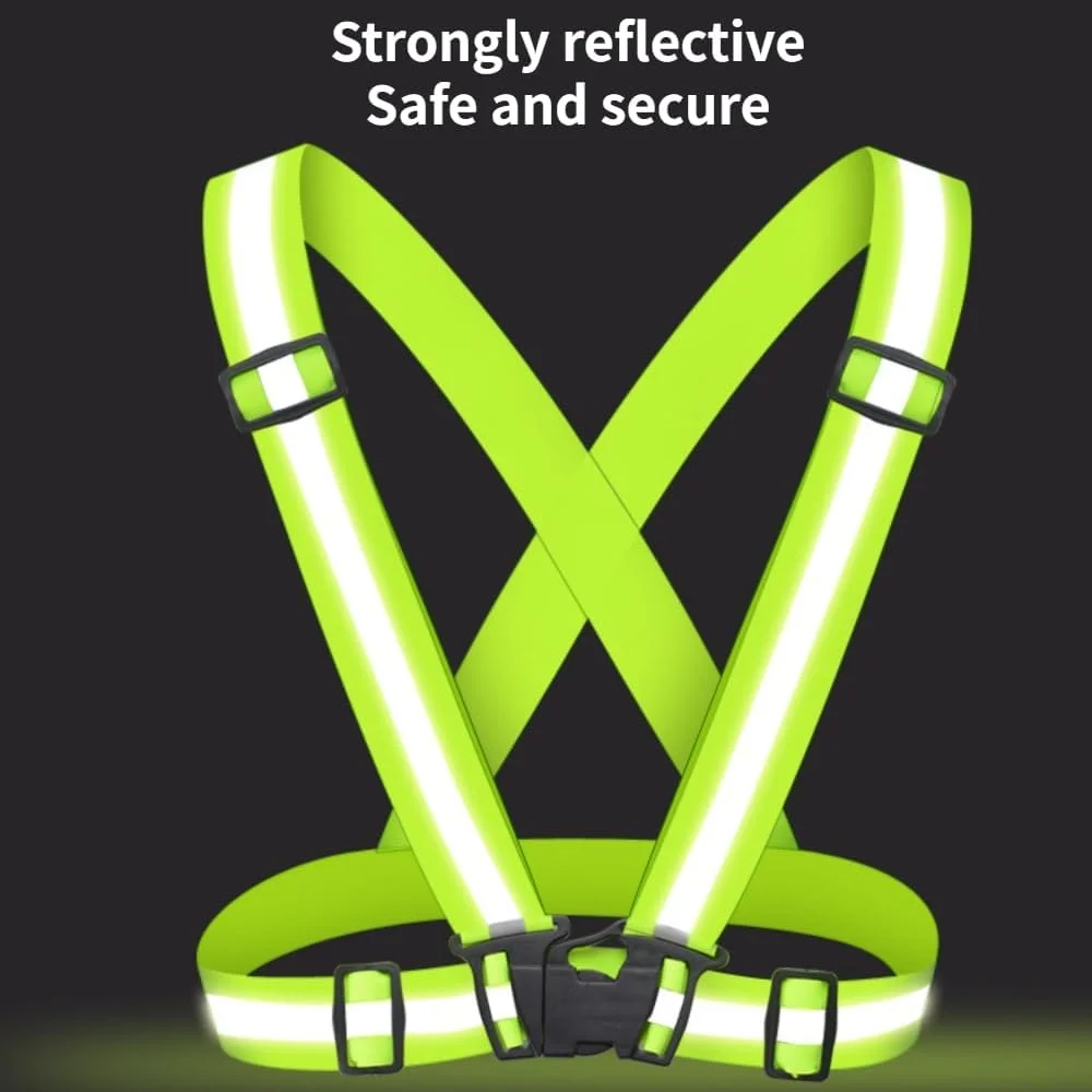 ست دو عددی جلیقه ایمنی بازتابنده YYKSYDPT، قابل تنظیم، دید بالا، مناسب کار برای آقایان و بانوان