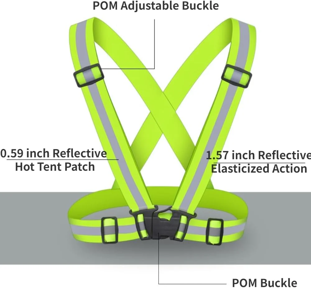 ست دو عددی جلیقه ایمنی بازتابنده YYKSYDPT، قابل تنظیم، دید بالا، مناسب کار برای آقایان و بانوان