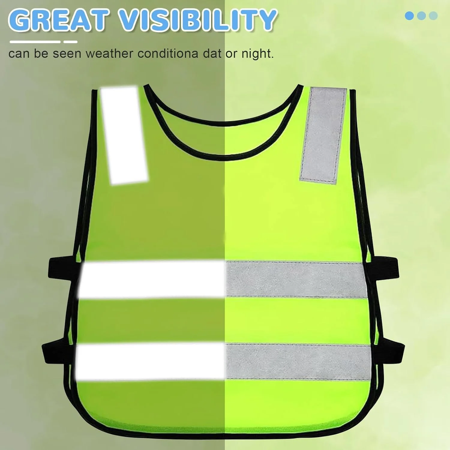 دو عدد جلیقه بازتابنده کودکانه، جلیقه ایمنی کودک برای دوچرخه سواری و اسکی دو عدد جلیقه بازتابنده کودکانه، جلیقه ایمنی کودک برای دوچرخه سواری و اسکی