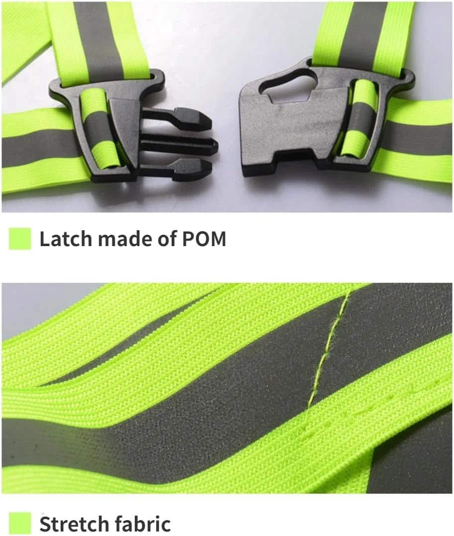 ست دو عددی جلیقه ایمنی بازتابنده YYKSYDPT، قابل تنظیم، دید بالا، مناسب کار برای آقایان و بانوان