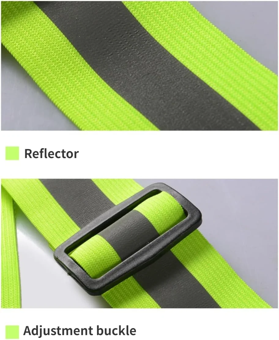 ست دو عددی جلیقه ایمنی بازتابنده YYKSYDPT، قابل تنظیم، دید بالا، مناسب کار برای آقایان و بانوان