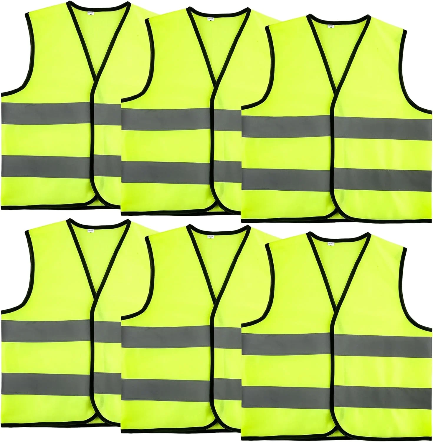 ست 6 عددی جلیقه ایمنی کودکانه با دید بالا، جلیقه ایمنی بازتابنده با نوار بازتابنده، جلیقه دید بالا بازتابنده برای فعالیت های خارج از منزل ست 6 عددی جلیقه ایمنی کودکانه با دید بالا، جلیقه ایمنی بازتابنده با نوار بازتابنده، جلیقه دید بالا بازتابنده برای فعالیت های خارج از منزل