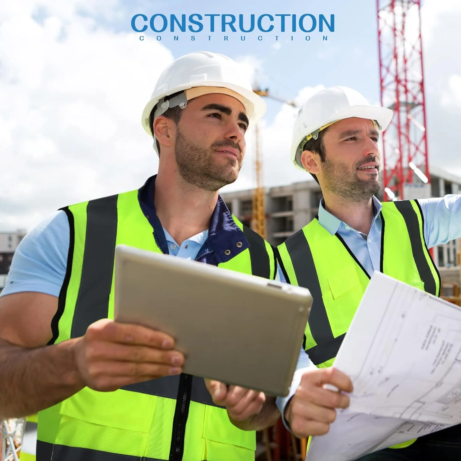 جلیقه ایمنی بازتابنده JaGely، بسته 15 عددی، دارای جیب و زیپ، جلیقه کار ساختمانی با دید بالا برای ابزار مردانه و زنانه