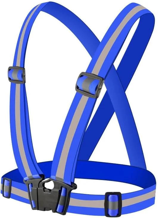 جلیقه ایمنی بازتابنده HYCOPROT، دید بالا، سایز قابل تنظیم، آبی جلیقه ایمنی بازتابنده HYCOPROT، دید بالا، سایز قابل تنظیم، آبی