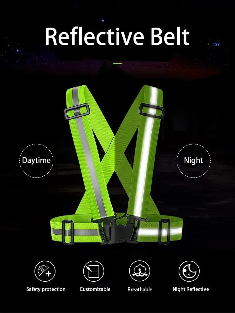 جلیقه ایمنی بازتابنده HYCOPROT، دید بالا، سایز قابل تنظیم، آبی