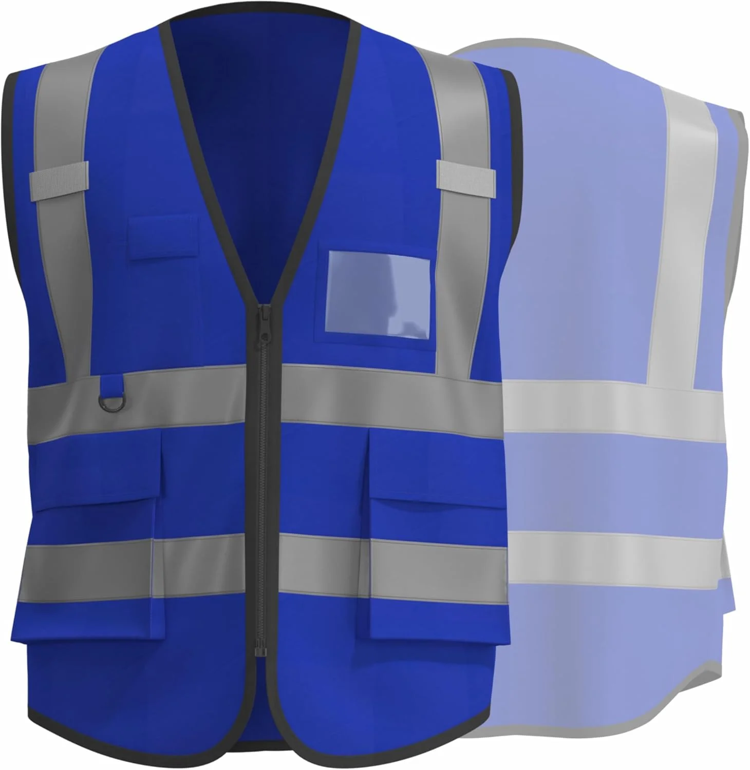 جلیقه ایمنی بازتابنده دید بالا Caparazon، مناسب برای خانم ها و آقایان، دارای جیب های زیپ دار - دارای گواهینامه ANSI/ISEA برای ایمنی بیشتر در کار جلیقه ایمنی بازتابنده دید بالا Caparazon، مناسب برای خانم ها و آقایان، دارای جیب های زیپ دار - دارای گواهینامه ANSI/ISEA برای ایمنی بیشتر در کار