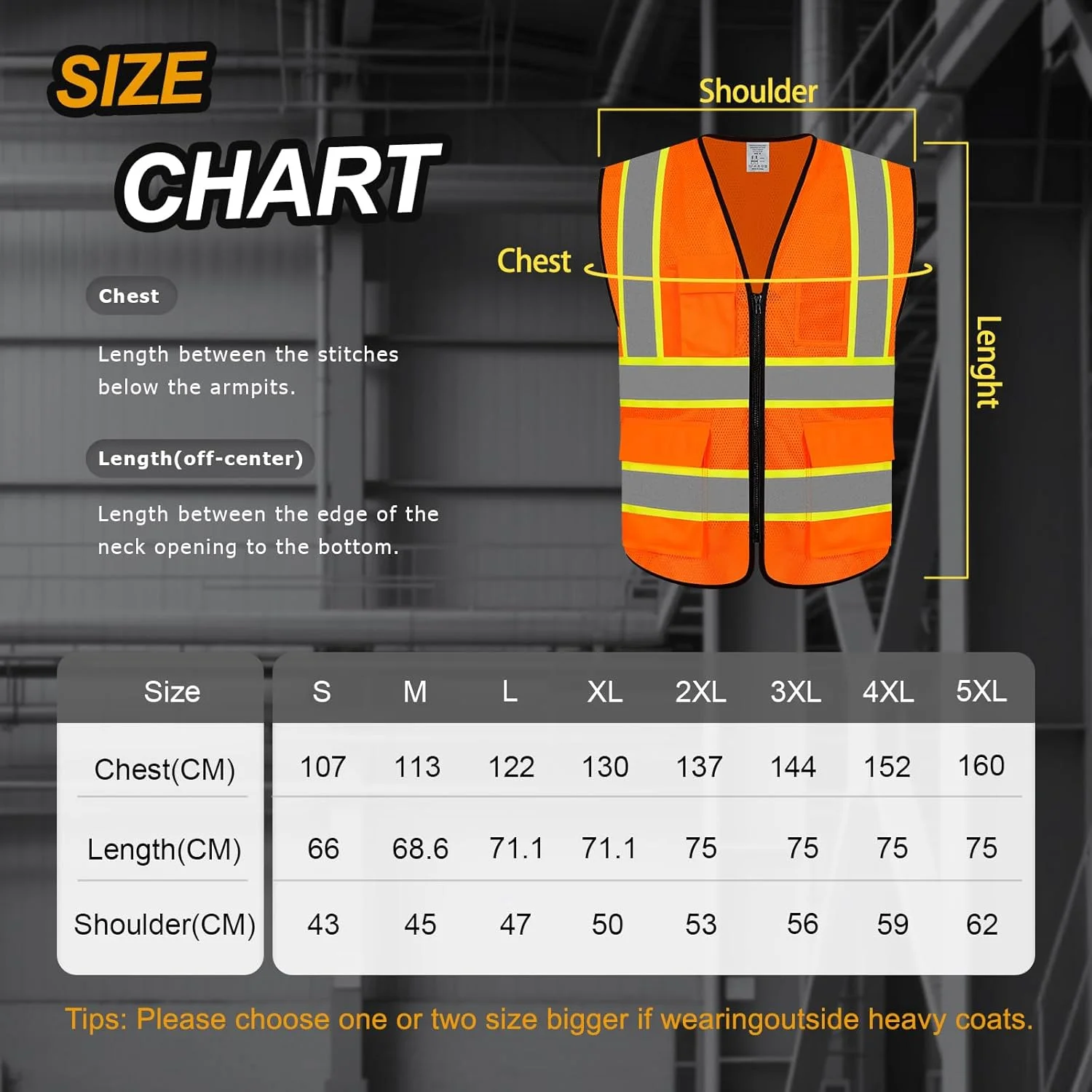 جلیقه توری دید بالا Graunton برای مردان و زنان، جلیقه دید بالا با 4 جیب (GR-720)