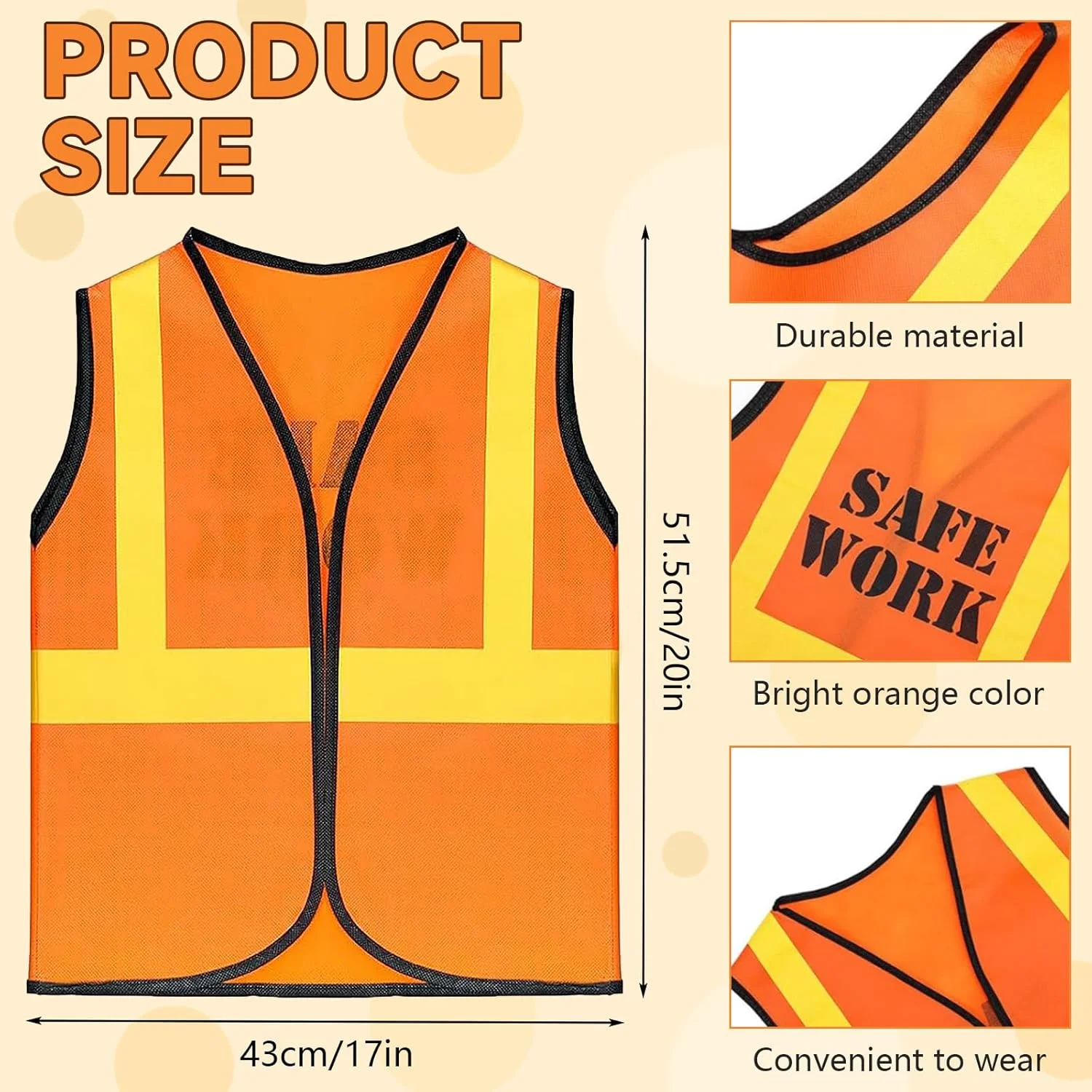 جلیقه های ایمنی دید بالا بچگانه عمده، ژاکت های ایمنی با دید بالا، جلیقه ساختمانی توری بازتابنده برای کار در فضای باز، ترافیک، دوچرخه سواری و دویدن جلیقه های ایمنی دید بالا بچگانه عمده، ژاکت های ایمنی با دید بالا، جلیقه ساختمانی توری بازتابنده برای کار در فضای باز، ترافیک، دوچرخه سواری و دویدن