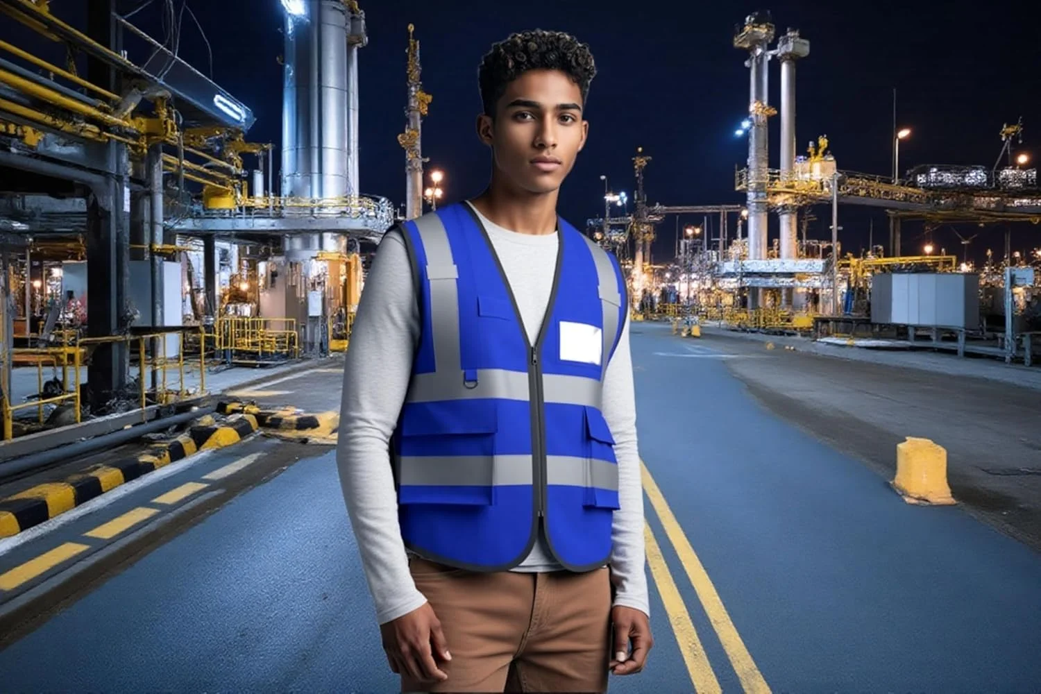 جلیقه ایمنی بازتابنده دید بالا Caparazon، مناسب برای خانم ها و آقایان، دارای جیب های زیپ دار - دارای گواهینامه ANSI/ISEA برای ایمنی بیشتر در کار جلیقه ایمنی بازتابنده دید بالا Caparazon، مناسب برای خانم ها و آقایان، دارای جیب های زیپ دار - دارای گواهینامه ANSI/ISEA برای ایمنی بیشتر در کار