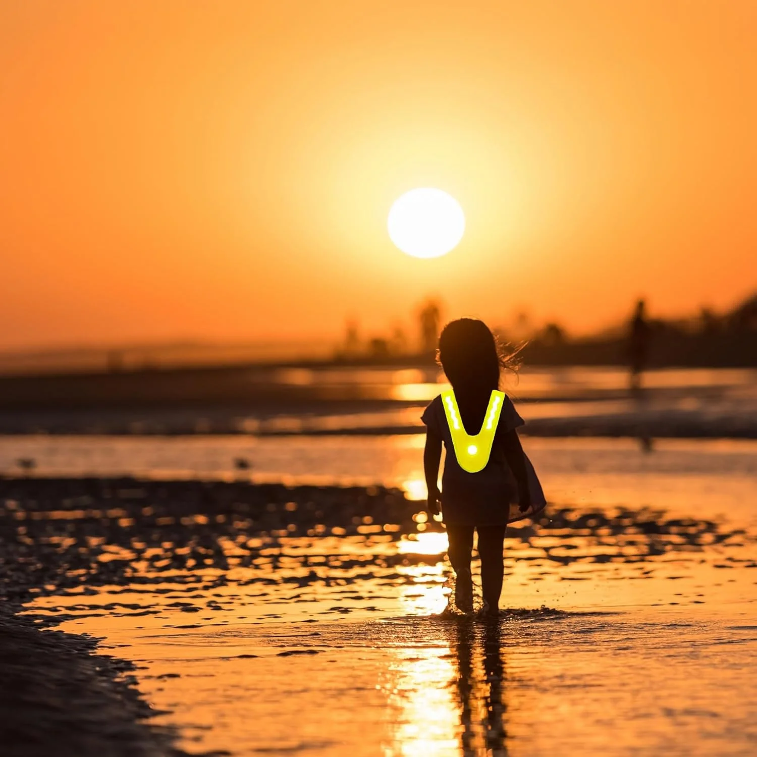 HAOBIN 1 Piece Children's Reflective Vest High Visibility Reflective Vest Safety Vest V Safety Vest for Children High Visibility for Sports, Running and Cycling, yellow, M HAOBIN 1 Piece Children's Reflective Vest High Visibility Reflective Vest Safety Vest V Safety Vest for Children High Visibility for Sports, Running and Cycling, yellow, M