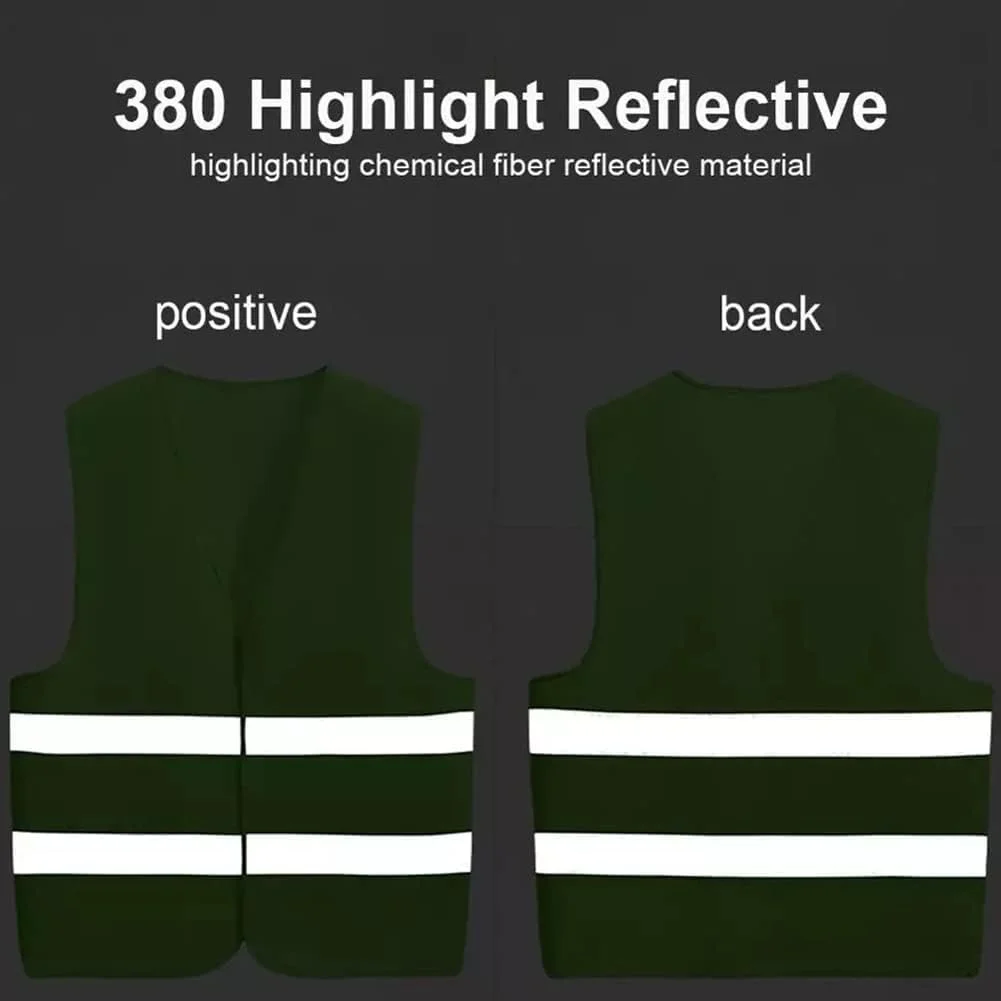 جلیقه ایمنی بازتابنده با دید بالا - لباس کار سبک وزن 100% پلی استر با نوارهای بازتابنده، جلیقه ایمنی فلورسنت برای مردان و زنان - سایزهای S تا XL جلیقه ایمنی بازتابنده با دید بالا - لباس کار سبک وزن 100% پلی استر با نوارهای بازتابنده، جلیقه ایمنی فلورسنت برای مردان و زنان - سایزهای S تا XL