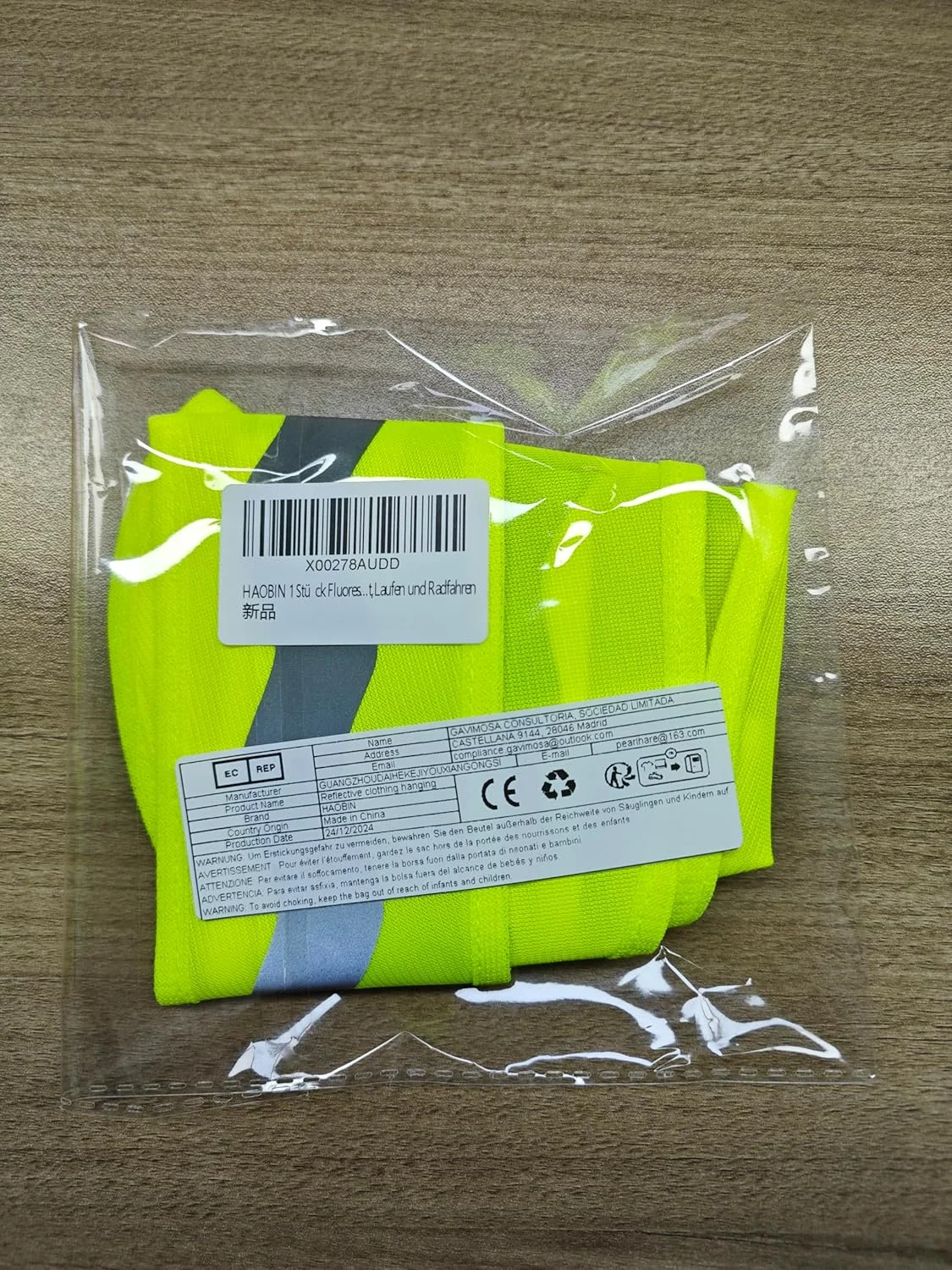 HAOBIN 1 Piece Children's Reflective Vest High Visibility Reflective Vest Safety Vest V Safety Vest for Children High Visibility for Sports, Running and Cycling, yellow, M HAOBIN 1 Piece Children's Reflective Vest High Visibility Reflective Vest Safety Vest V Safety Vest for Children High Visibility for Sports, Running and Cycling, yellow, M