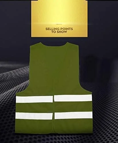 AL ARQAM Reflective Vest Working Clothes High Visibility Day Night Warning Safety Vest Traffic Construction Safety Clothing (XL) AL ARQAM Reflective Vest Working Clothes High Visibility Day Night Warning Safety Vest Traffic Construction Safety Clothing (XL)