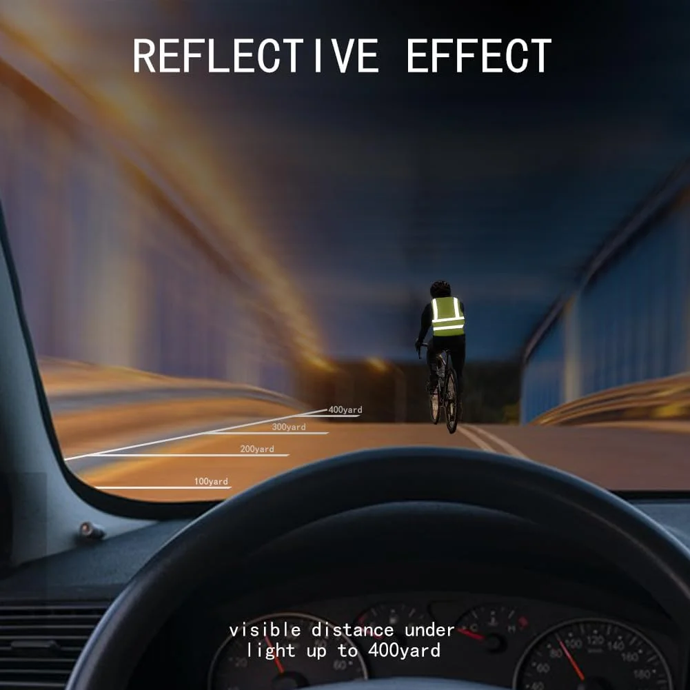 جلیقه ایمنی بازتابنده دید بالا HYCOPROT، ژاکت کار، لباس کار اجرایی زیپ دار، 2 نوار، جیب تلفن همراه امنیتی، جای کارت شناسایی جلیقه ایمنی بازتابنده دید بالا HYCOPROT، ژاکت کار، لباس کار اجرایی زیپ دار، 2 نوار، جیب تلفن همراه امنیتی، جای کارت شناسایی