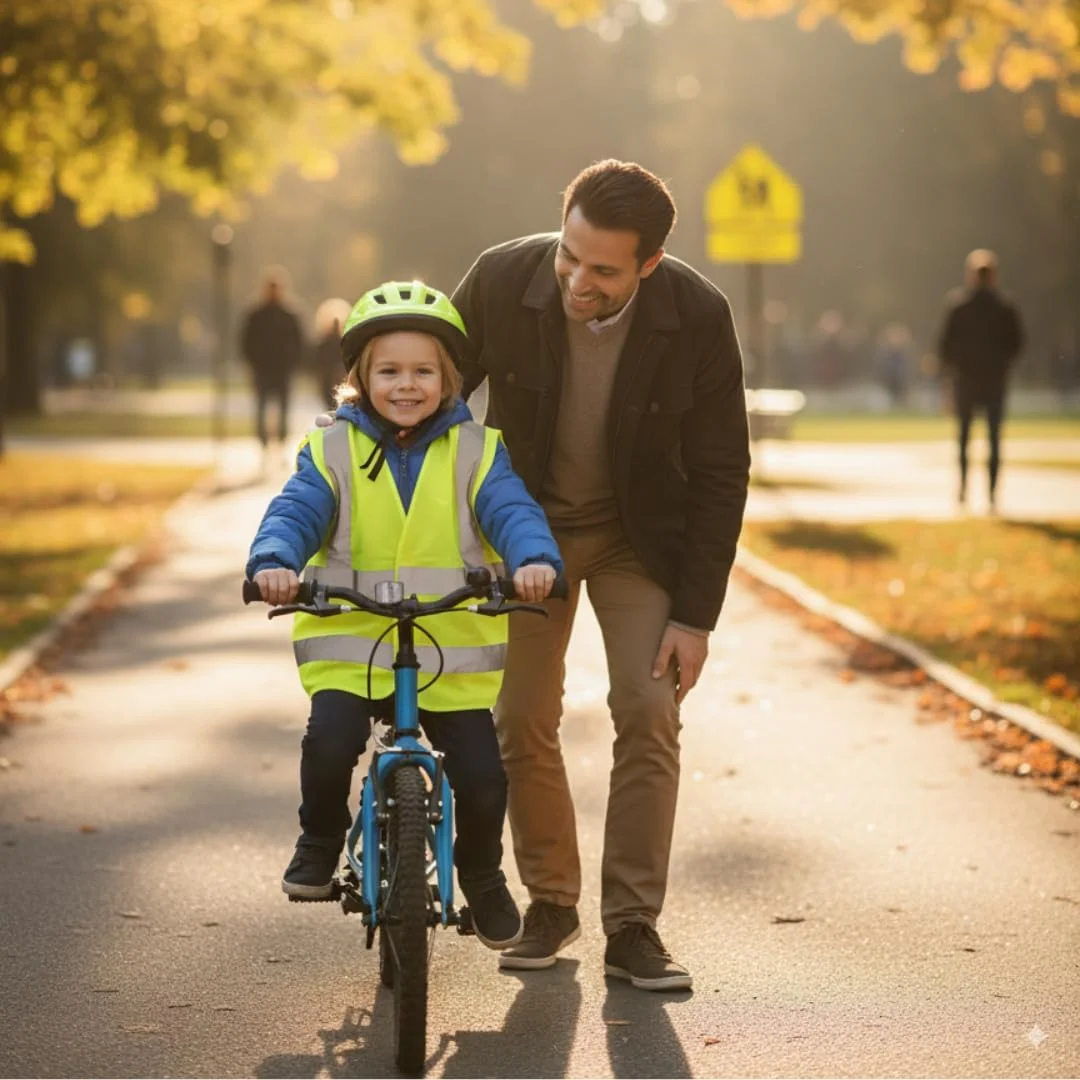 جلیقه ایمنی بازتابنده دید بالا برای کودکان، بسته 2 عددی - تجهیزات نئون سبک وزن و قابل تنظیم برای دوچرخه سواری، پیاده روی، ورزش و فعالیت های خارج از منزل برای پسران و دختران