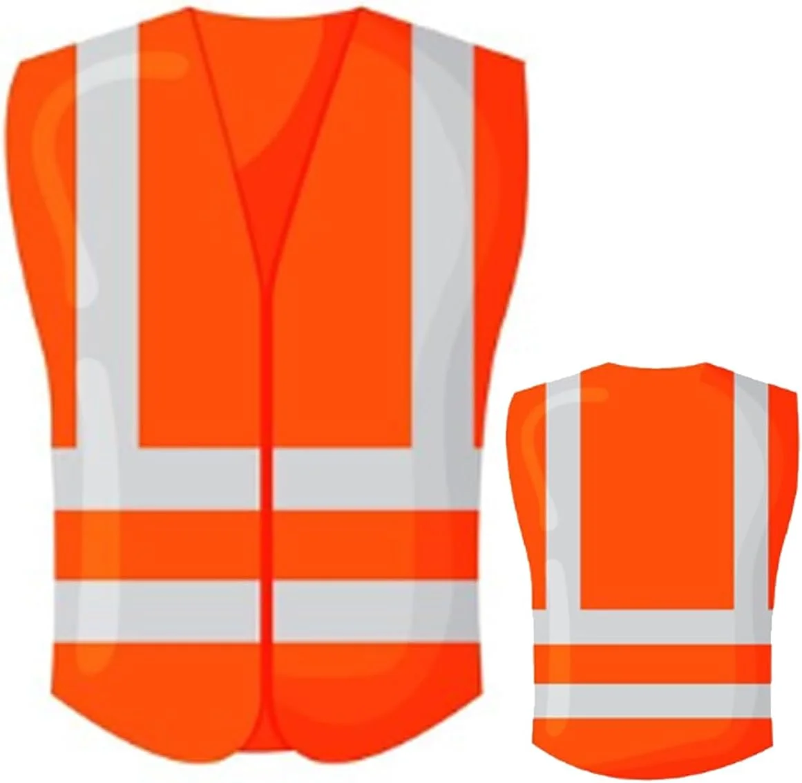 جلیقه ایمنی بازتابنده سویش، دید بالا، نارنجی، تنفس پذیر، ژاکت هشدار روز و شب برای ساخت و ساز، ترافیک، دوچرخه سواری (XXL)