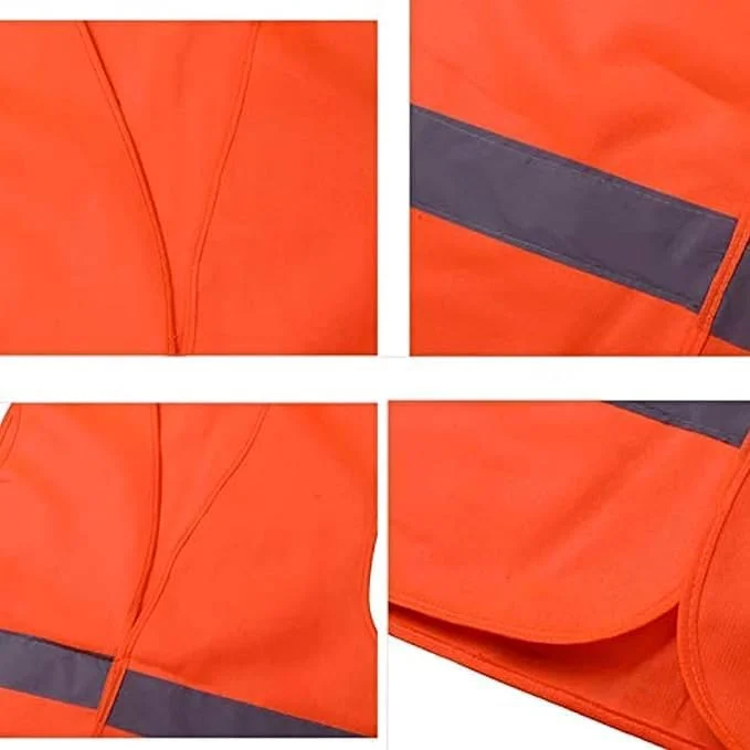 جلیقه ایمنی بازتابنده سویش، دید بالا، نارنجی، تنفس پذیر، ژاکت هشدار روز و شب برای ساخت و ساز، ترافیک، دوچرخه سواری (XXL) جلیقه ایمنی بازتابنده سویش، دید بالا، نارنجی، تنفس پذیر، ژاکت هشدار روز و شب برای ساخت و ساز، ترافیک، دوچرخه سواری (XXL)
