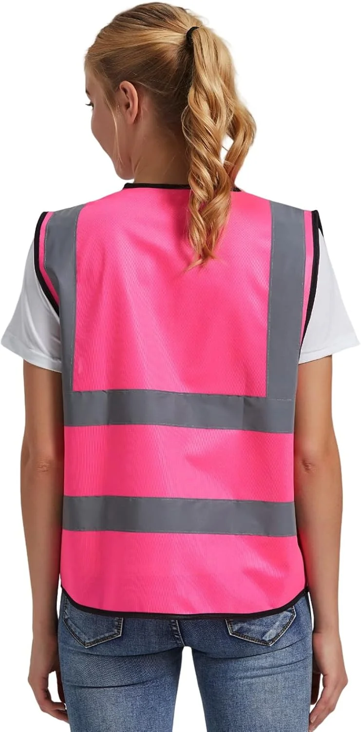 جلیقه ایمنی سفارشی با لوگو، جلیقه ایمنی دید بالا کلاس 2، جلیقه امنیتی بازتابنده دید بالا، سفارشی شده با زیپ و جیب جلیقه ایمنی سفارشی با لوگو، جلیقه ایمنی دید بالا کلاس 2، جلیقه امنیتی بازتابنده دید بالا، سفارشی شده با زیپ و جیب