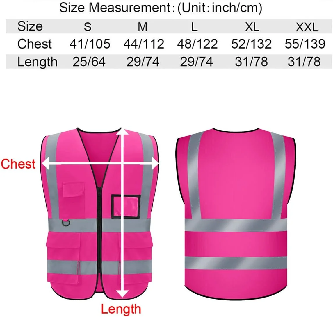 جلیقه ایمنی سفارشی با لوگو، جلیقه ایمنی دید بالا کلاس 2، جلیقه امنیتی بازتابنده دید بالا، سفارشی شده با زیپ و جیب جلیقه ایمنی سفارشی با لوگو، جلیقه ایمنی دید بالا کلاس 2، جلیقه امنیتی بازتابنده دید بالا، سفارشی شده با زیپ و جیب