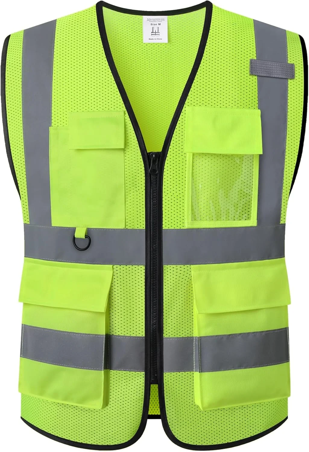 جلیقه ایمنی HATAUNKI برای مردان و زنان، جلیقه دید بالا با جیب، جلیقه های توری دید بالا مطابق با استانداردهای ANSI/ISEA جلیقه ایمنی HATAUNKI برای مردان و زنان، جلیقه دید بالا با جیب، جلیقه های توری دید بالا مطابق با استانداردهای ANSI/ISEA