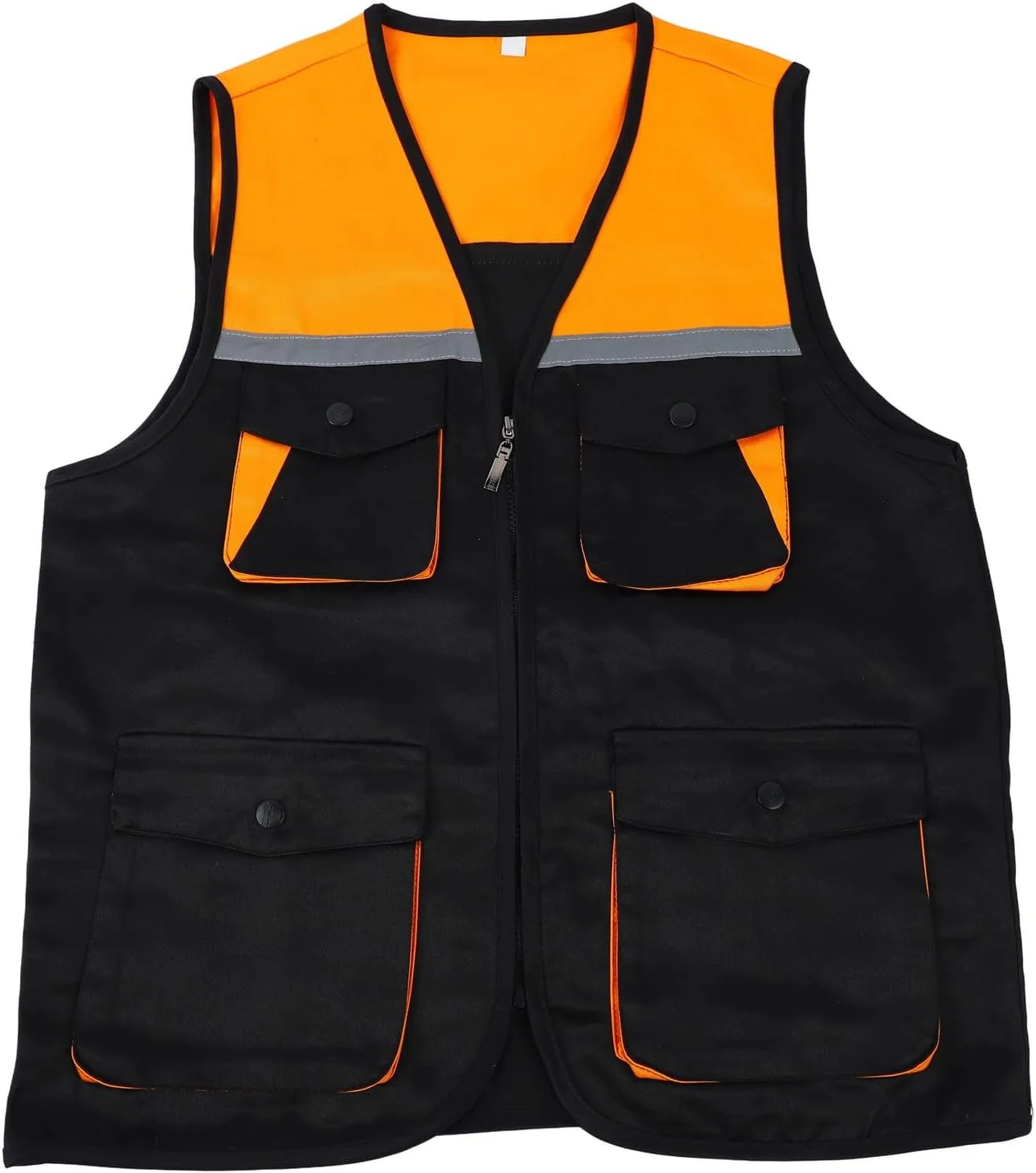 جلیقه کار بازتابنده با 4 جیب، جلیقه کار زیپ دار جلو، جلیقه ایمنی دید بالا با نوارهای بازتابنده برای مردان و زنان، جلیقه کار نوار بازتابنده برای مواقع اضطراری (XXL) جلیقه کار بازتابنده با 4 جیب، جلیقه کار زیپ دار جلو، جلیقه ایمنی دید بالا با نوارهای بازتابنده برای مردان و زنان، جلیقه کار نوار بازتابنده برای مواقع اضطراری (XXL)