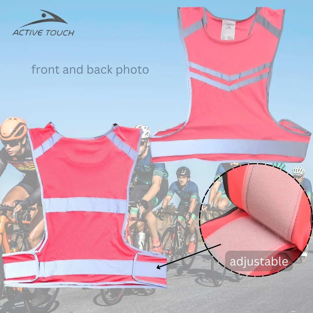 جلیقه ایمنی دید بالا برای ترافیک، دوچرخه سواری، طراحی بازتابنده و تنفسی