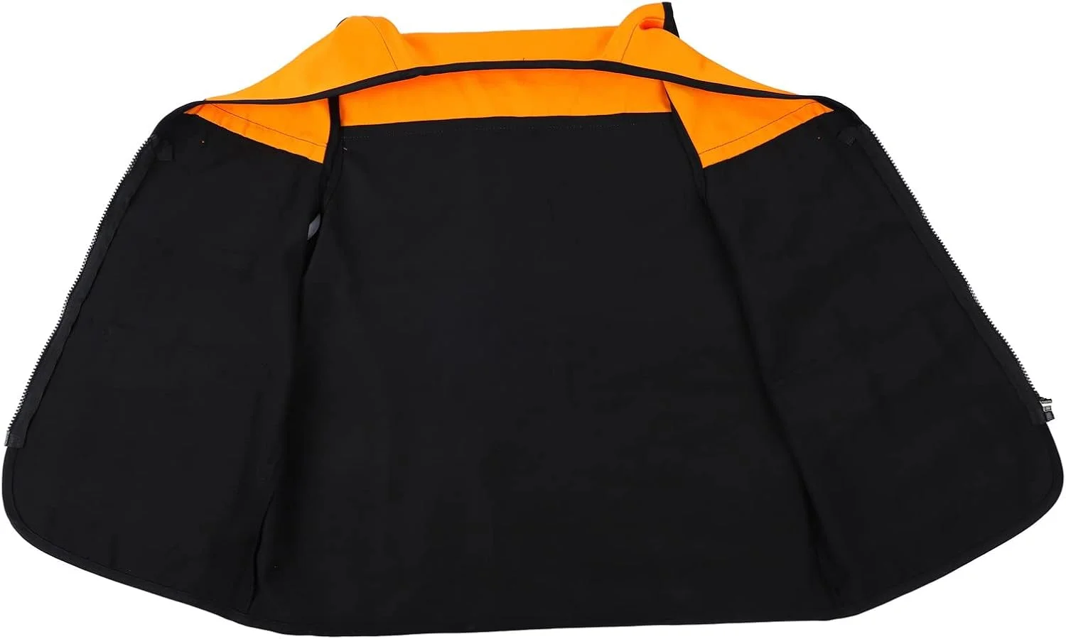 جلیقه کار بازتابنده با 4 جیب، جلیقه کار زیپ دار جلو، جلیقه ایمنی دید بالا با نوارهای بازتابنده برای مردان و زنان، جلیقه کار نوار بازتابنده برای مواقع اضطراری (XXL)