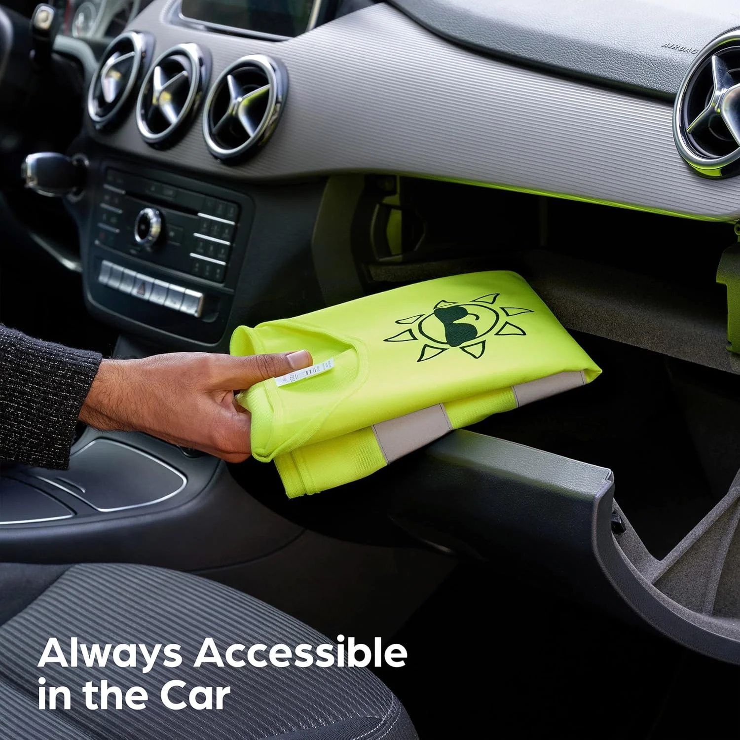 دو عدد جلیقه ایمنی کودکانه با دید بالا، زرد - تنفس پذیر - سایز جهانی، محافظت برای پسران و دختران