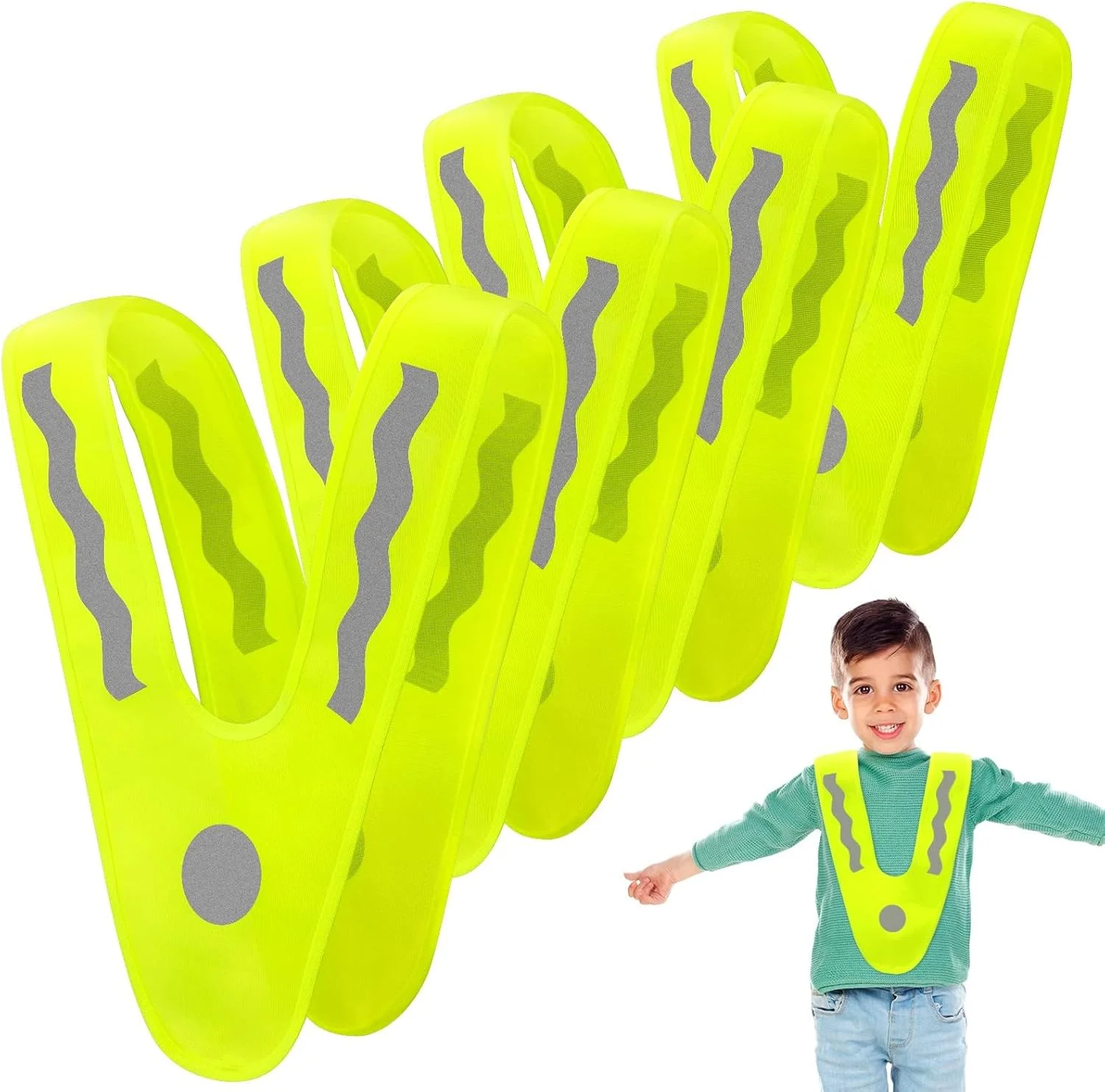 بسته 4 عددی جلیقه ایمنی بازتابنده کودکانه - جلیقه های بادوام با دید بالا برای دوچرخه سواری، پیاده روی و فعالیت های خارج از منزل کودکان با ویژگی های ایمنی پیشرفته بسته 4 عددی جلیقه ایمنی بازتابنده کودکانه - جلیقه های بادوام با دید بالا برای دوچرخه سواری، پیاده روی و فعالیت های خارج از منزل کودکان با ویژگی های ایمنی پیشرفته