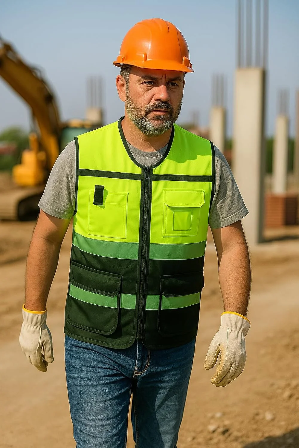 جلیقه دید بالا با جیب، جلیقه های دید بالا، جلیقه بازتابنده، جلیقه ایمنی دید بالا، تجهیزات حفاظت فردی دید بالا با جیب، مناسب برای ساخت و ساز، کنار جاده و استفاده در فضای باز